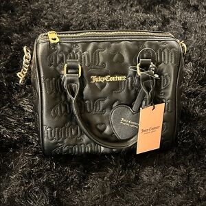 Juicy Couture Black fame  Embossed Satchel